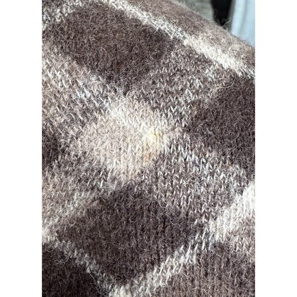 Tory Burch Size Medium 100% Brown Wool Blend Pencil Skirt Plaid Print Lined READ - Picture 13 of 13